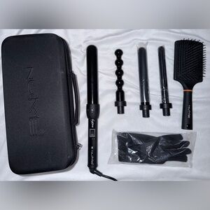 NuMe Black Interchangeable Curling Wand Set with Case